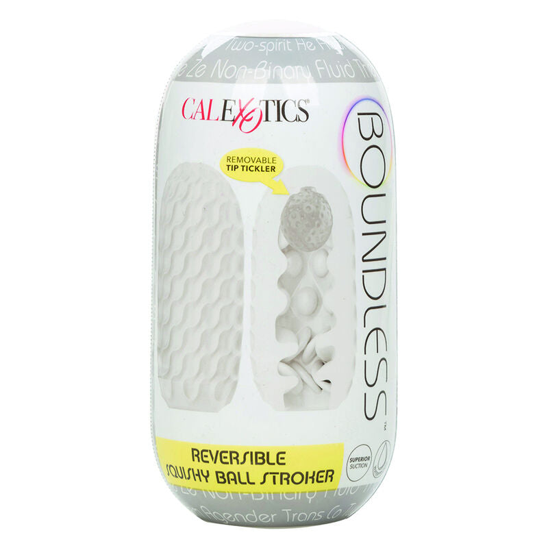 CALEXOTICS - BOUNDLESS SFERA SQUISHY REVERSIBILE GIALLA – Vari masturbatori – foto 3
