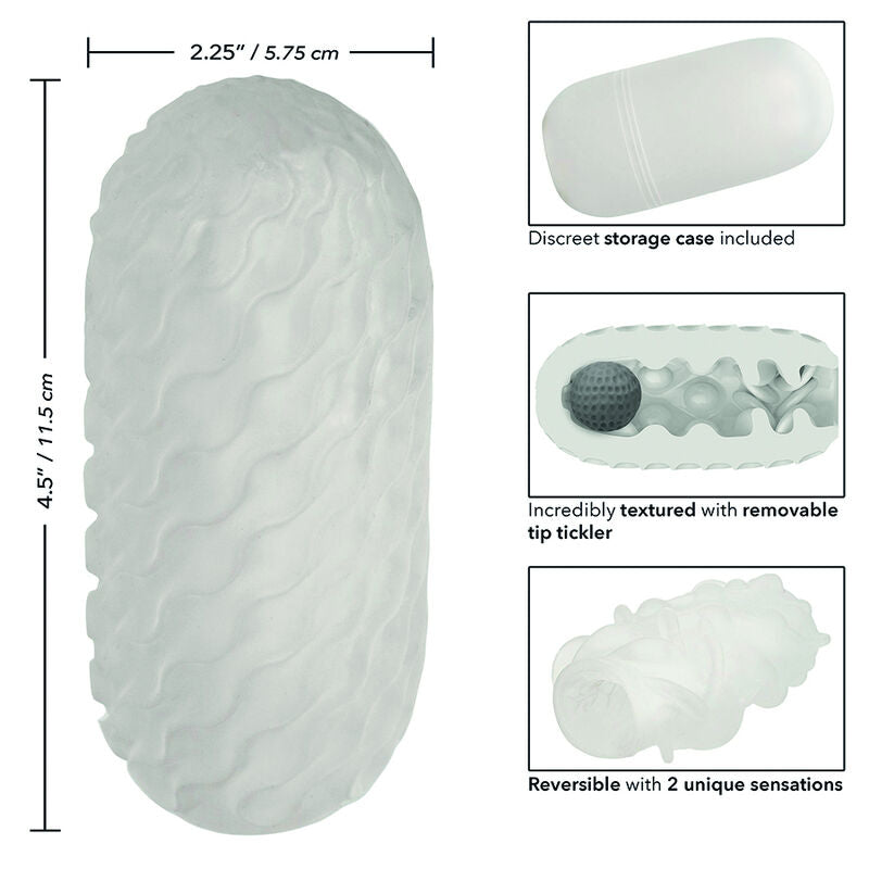 CALEXOTICS - BOUNDLESS SFERA SQUISHY REVERSIBILE GIALLA – Vari masturbatori – foto 13