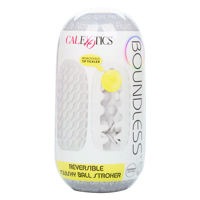 CALEXOTICS - BOUNDLESS SFERA SQUISHY REVERSIBILE GRIGIA – Vari masturbatori – foto 3