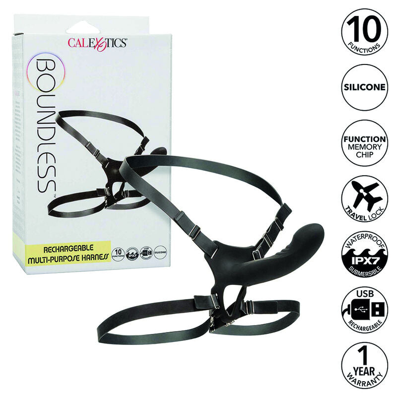 CALEXOTICS - BOUNDLESS ARNESS MULTIUSO RICARICABILE – Imbracature a vibrazione – foto 2