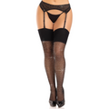LEG AVENUE - CALZE IN SPANDEX CON DIAMANTI NERO – Calzini