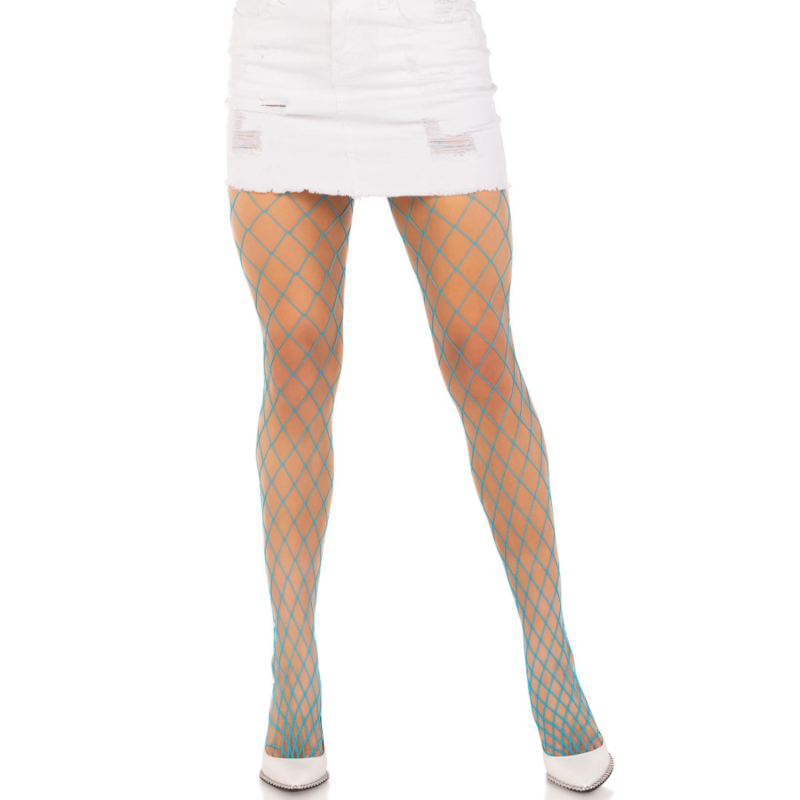LEG AVENUE - COLLANT A RETE DIAMANTE BLU – Calzini