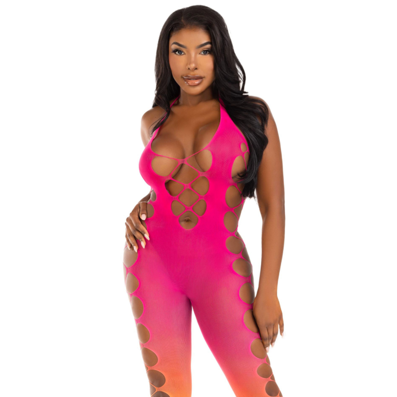 LEG AVENUE - BODYSTOCKING ALLA CAVIGLIA SUNSET – Bodystocking