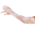 LEG AVENUE - GUANTI FLOREALI ROSSI BIANCHI – Guanti di biancheria intima