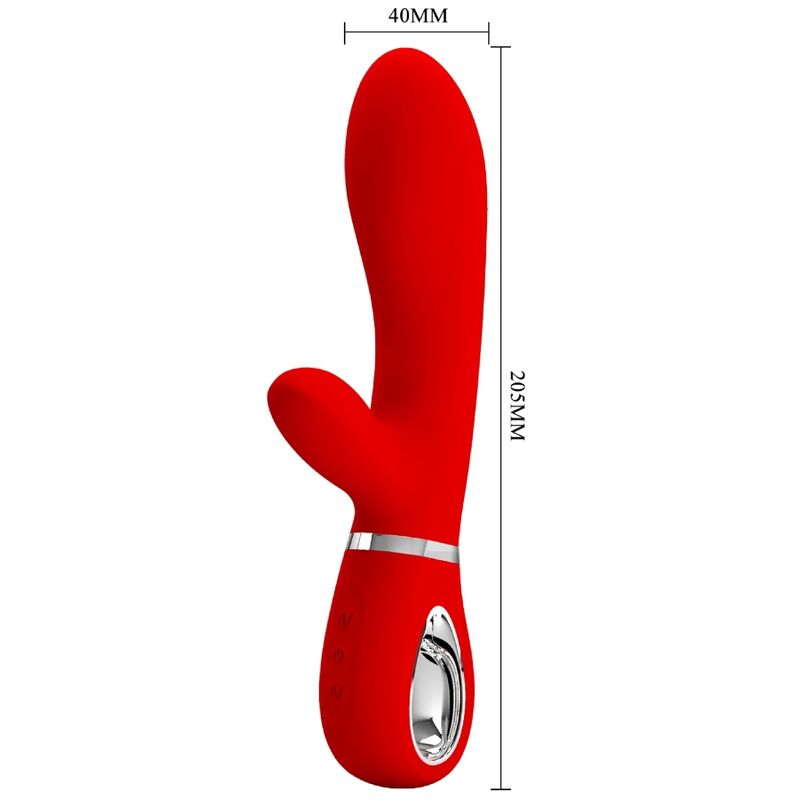 PRETTY LOVE - VIBRATORE MULTIFUNZIONE G-SPOT THOMAS ROSSO – Vibratori a punto G – foto 5