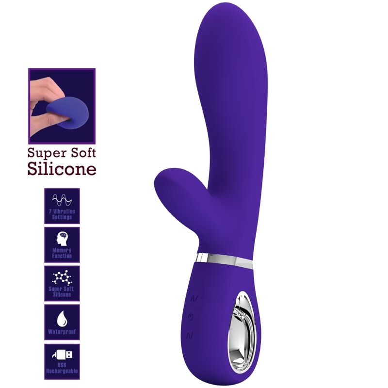 PRETTY LOVE - VIBRATORE MULTIFUNZIONE G-SPOT THOMAS VIOLA – Vibratori a punto G – foto 7
