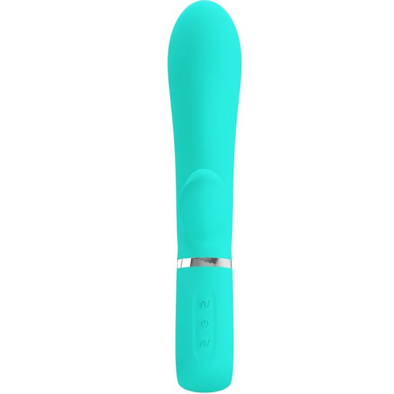PRETTY LOVE - VIBRATORE MULTIFUNZIONE G-SPOT THOMAS VERDE ACQUA – Vibratori a punto G – foto 2