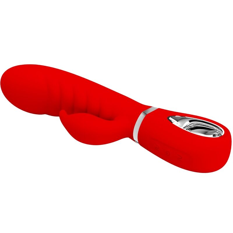 PRETTY LOVE - VIBRATORE MULTIFUNZIONE G-SPOT PRESCOTT ROSSO – Vibratori a punto G – foto 3