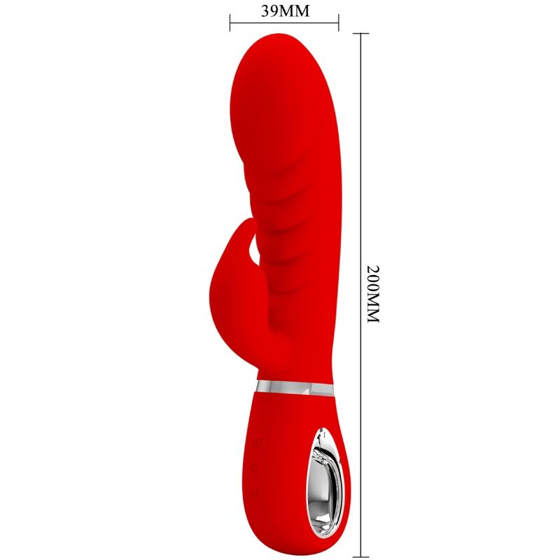 PRETTY LOVE - VIBRATORE MULTIFUNZIONE G-SPOT PRESCOTT ROSSO – Vibratori a punto G – foto 5