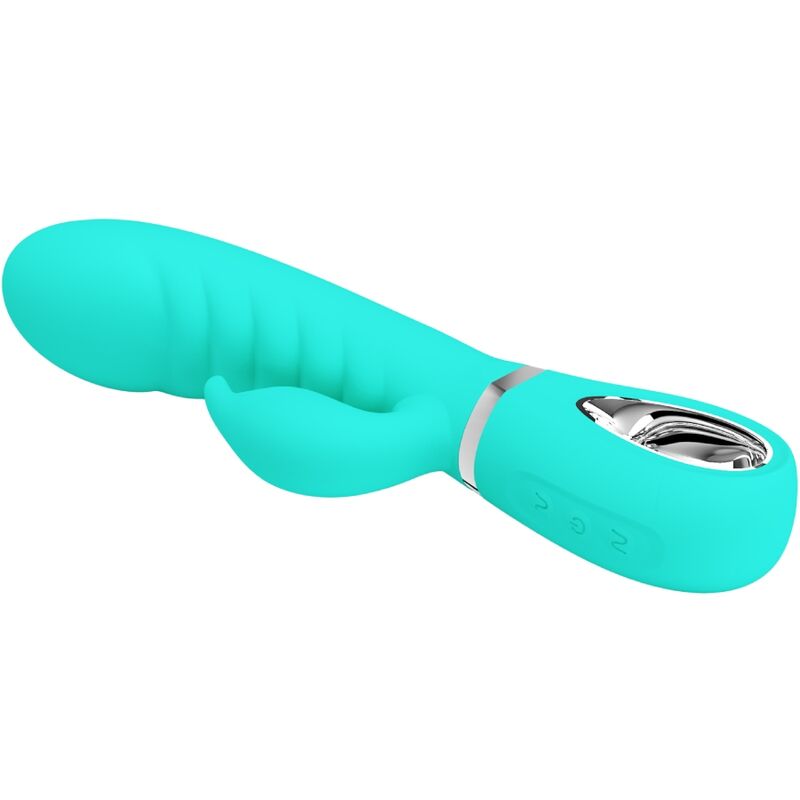 PRETTY LOVE - VIBRATORE MULTIFUNZIONE G-SPOT PRESCOTT VERDE ACQUA – Vibratori a punto G – foto 3