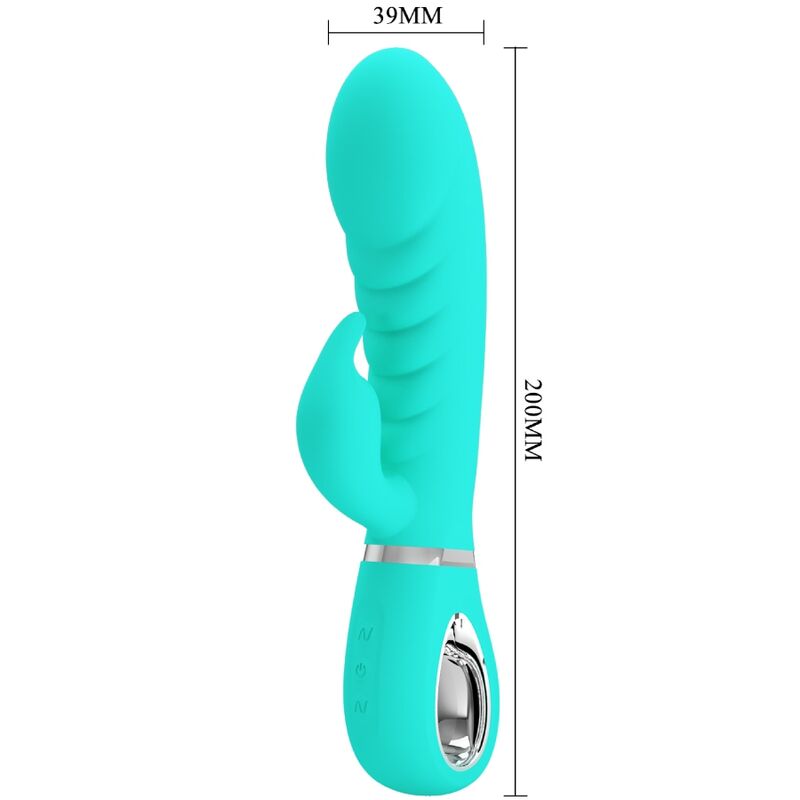 PRETTY LOVE - VIBRATORE MULTIFUNZIONE G-SPOT PRESCOTT VERDE ACQUA – Vibratori a punto G – foto 5