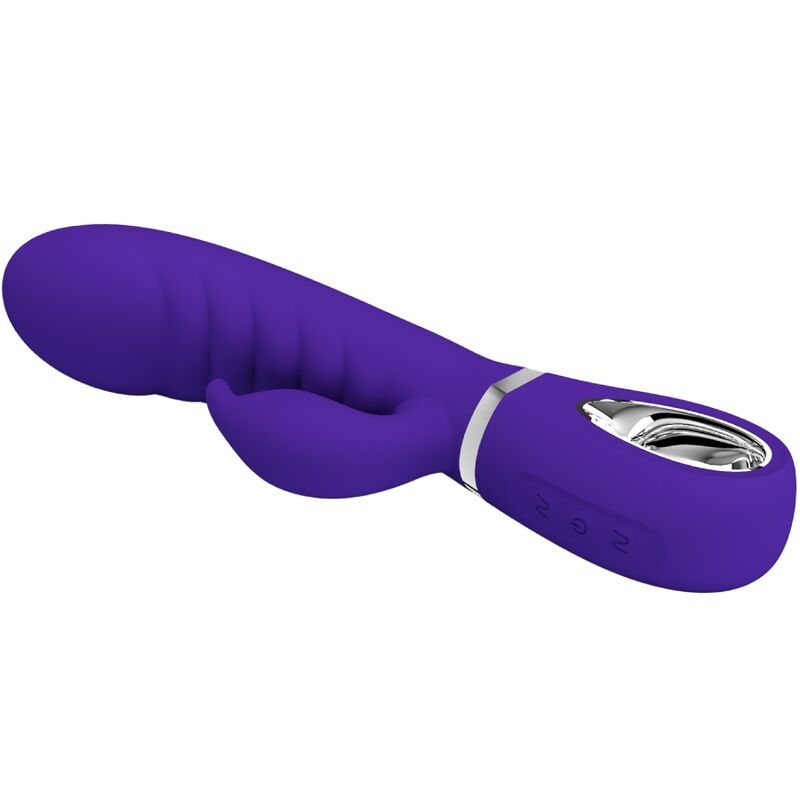 PRETTY LOVE - VIBRATORE MULTIFUNZIONE G-SPOT PRESCOTT VIOLA – Vibratori a punto G – foto 3