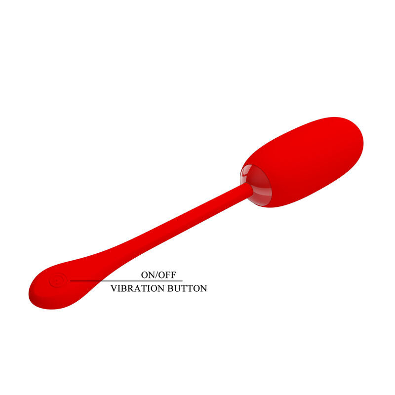 PRETTY LOVE - UOVO VIBRANTE JULIUS IMPERMEABILE-RICARICABILE ROSSO – Uova vibranti – foto 8