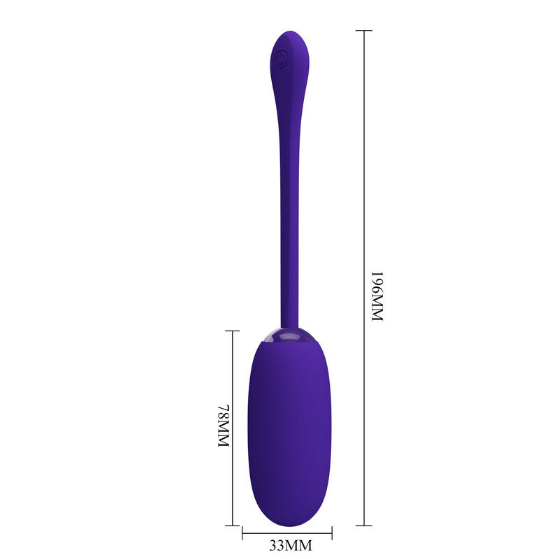 PRETTY LOVE - UOVO VIBRANTE JULIUS IMPERMEABILE-RICARICABILE VIOLA – Uova vibranti – foto 7