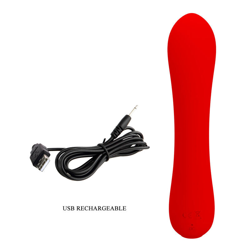 PRETTY LOVE - VIBRATORE RICARICABILE PRESCOTT ROSSO – Vibratori a punto G – foto 8