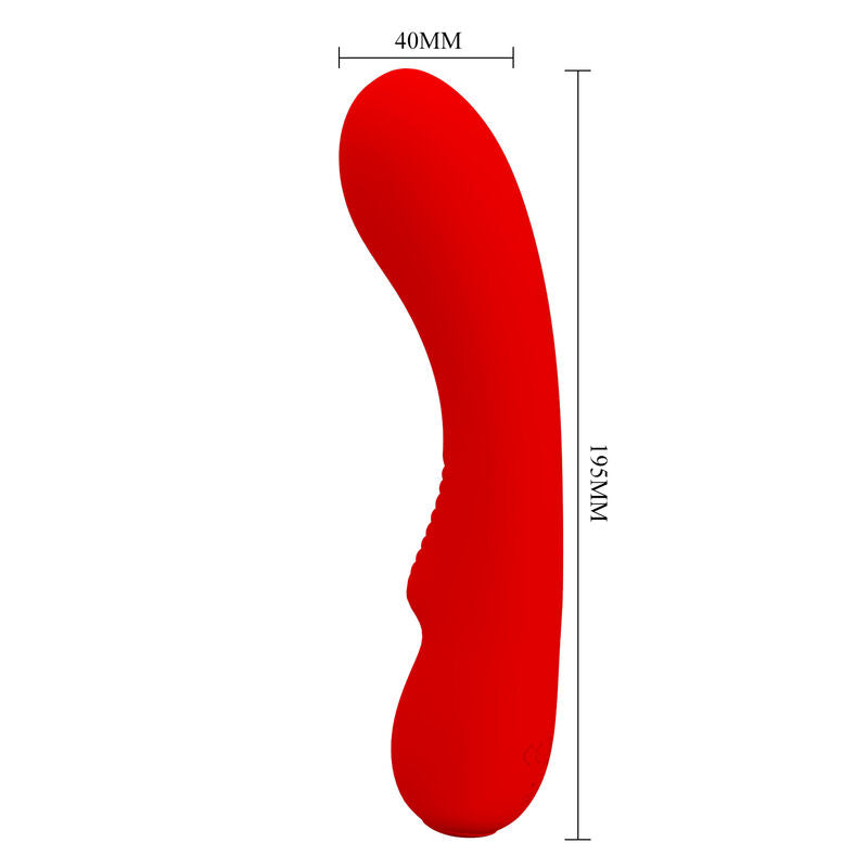 PRETTY LOVE - VIBRATORE RICARICABILE PRESCOTT ROSSO – Vibratori a punto G – foto 5