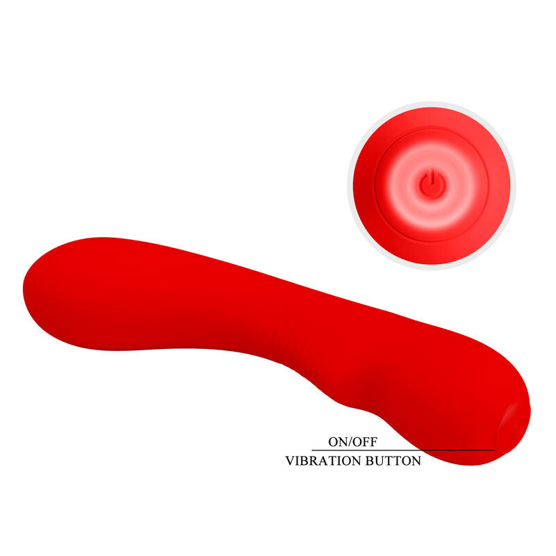 PRETTY LOVE - VIBRATORE RICARICABILE PRESCOTT ROSSO – Vibratori a punto G – foto 6