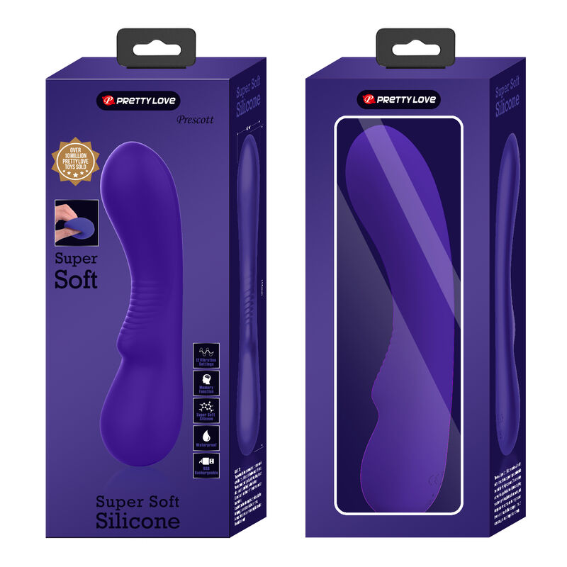 PRETTY LOVE - VIBRATORE RICARICABILE PRESCOTT VIOLA – Vibratori a punto G – foto 9