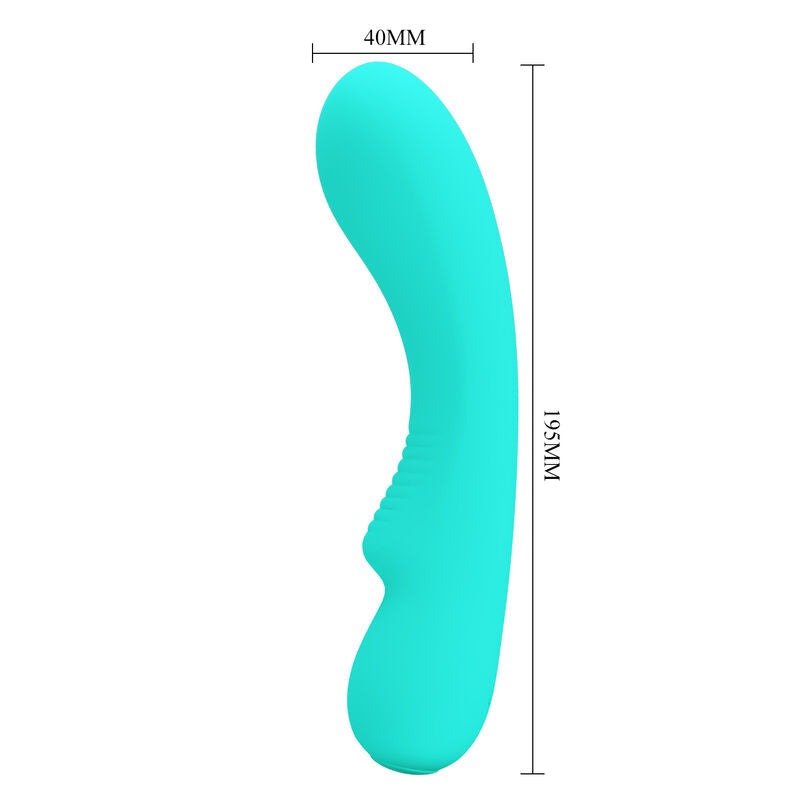 PRETTY LOVE - VIBRATORE RICARICABILE PRESCOTT VERDE ACQUA – Vibratori a punto G – foto 5