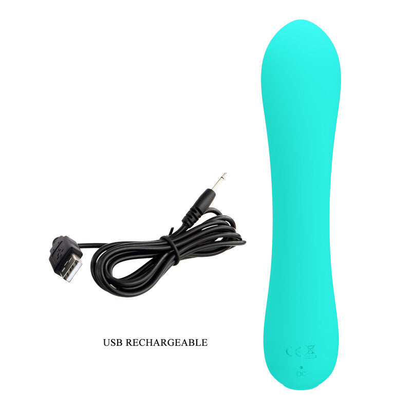 PRETTY LOVE - VIBRATORE RICARICABILE PRESCOTT VERDE ACQUA – Vibratori a punto G – foto 8