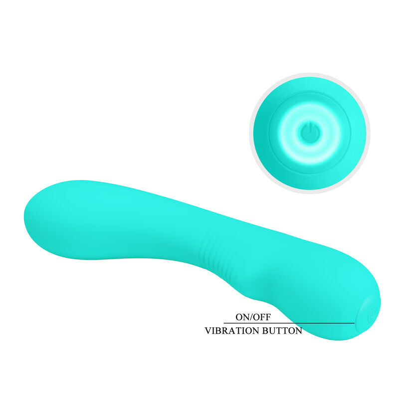 PRETTY LOVE - VIBRATORE RICARICABILE PRESCOTT VERDE ACQUA – Vibratori a punto G – foto 6