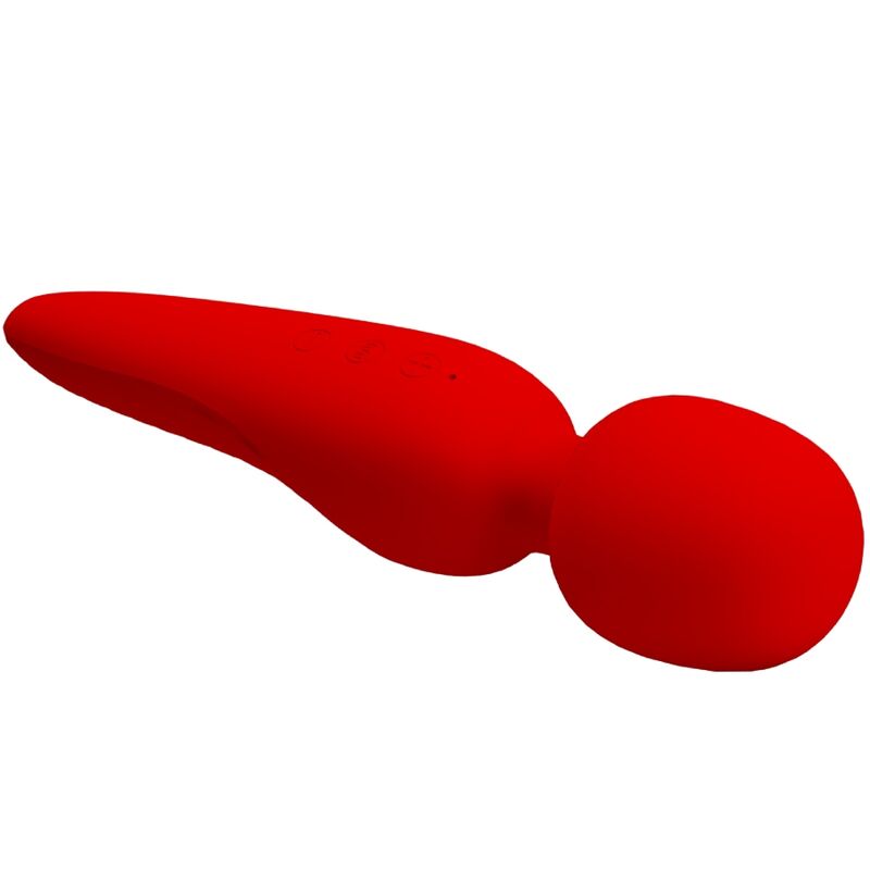 PRETTY LOVE - MASSAGGIATORE MEREDITH 12 MODALIT DI VIBRAZIONE ROSSO – Vibratore WAND – foto 5