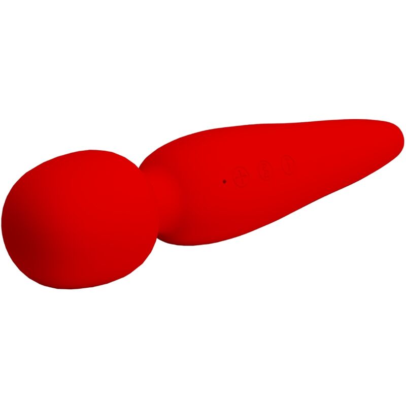 PRETTY LOVE - MASSAGGIATORE MEREDITH 12 MODALIT DI VIBRAZIONE ROSSO – Vibratore WAND – foto 3