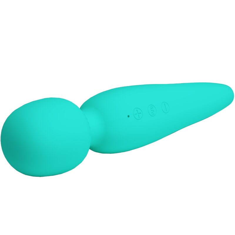 PRETTY LOVE - MASSAGGIATORE MEREDITH 12 MODALIT DI VIBRAZIONE VERDE ACQUA – Vibratore WAND – foto 3