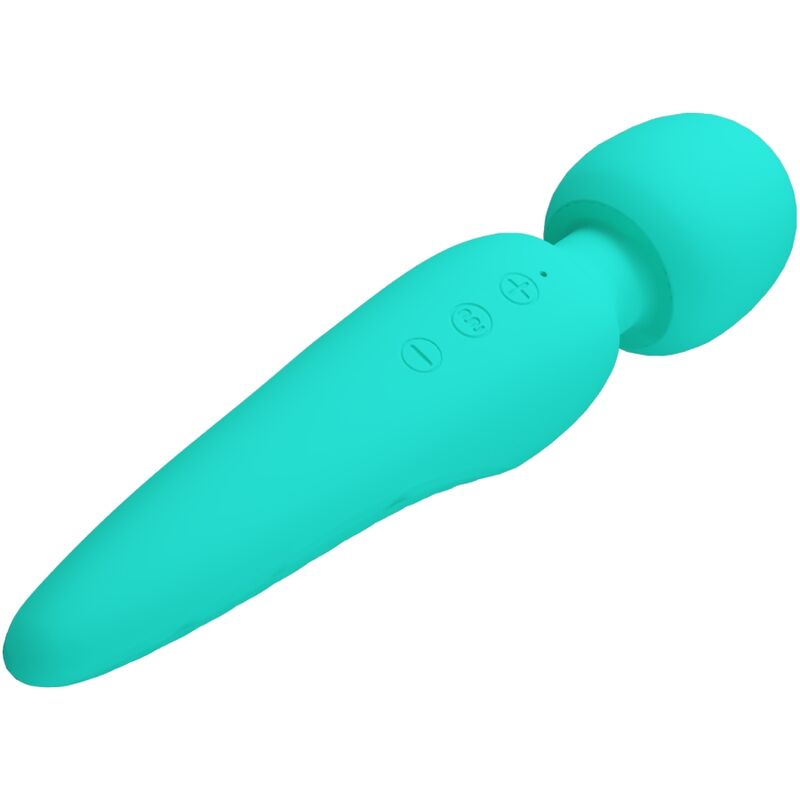 PRETTY LOVE - MASSAGGIATORE MEREDITH 12 MODALIT DI VIBRAZIONE VERDE ACQUA – Vibratore WAND – foto 2