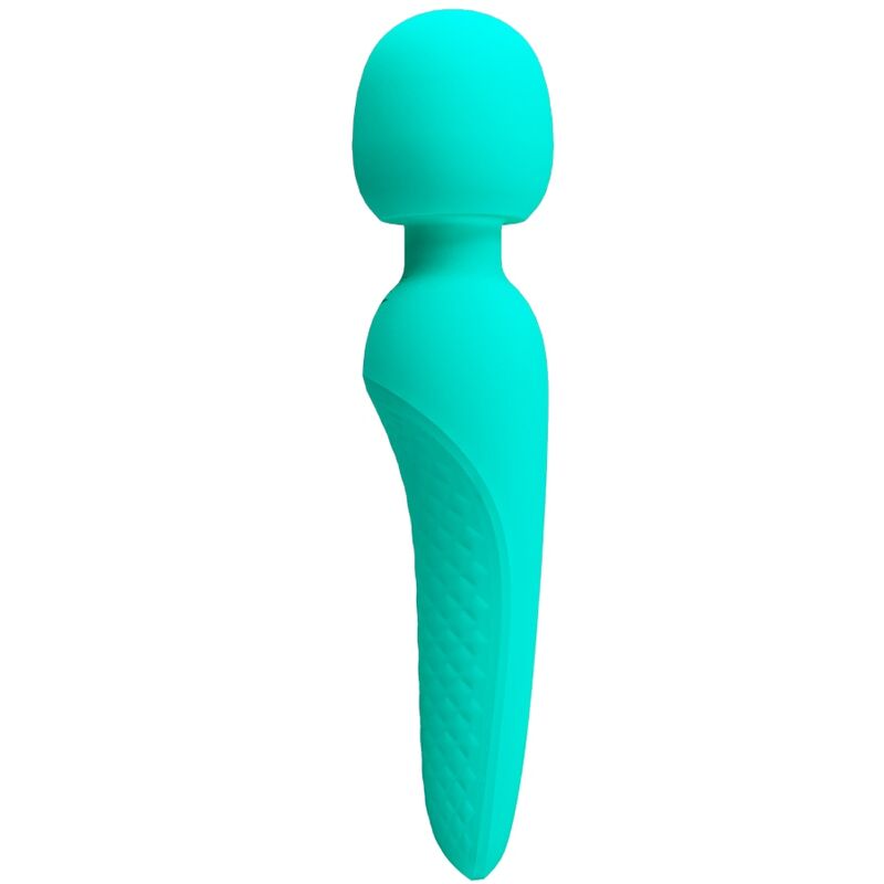PRETTY LOVE - MASSAGGIATORE MEREDITH 12 MODALIT DI VIBRAZIONE VERDE ACQUA – Vibratore WAND
