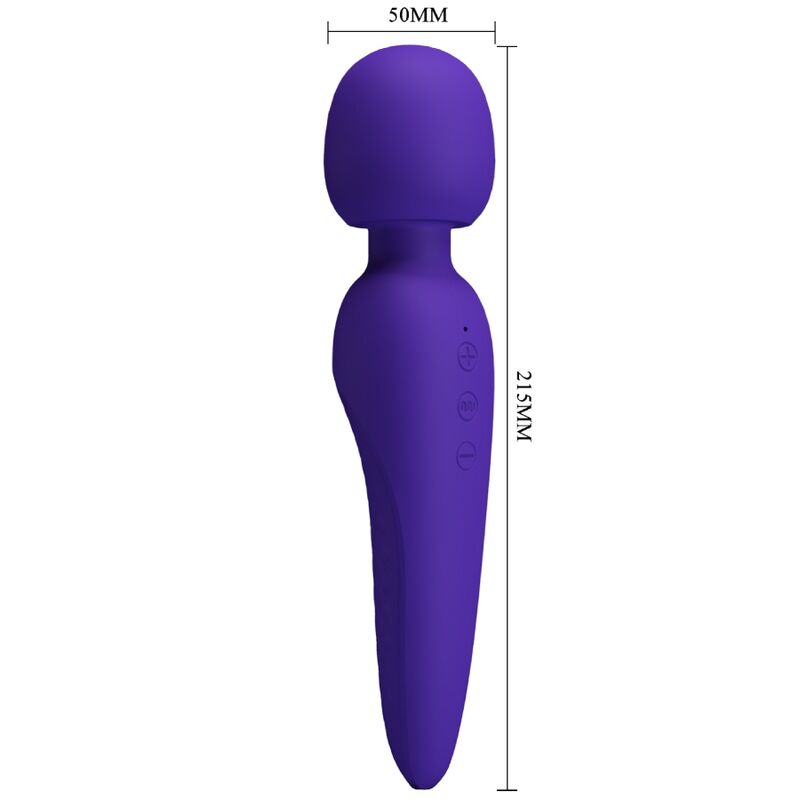 PRETTY LOVE - MASSAGGIATORE MEREDITH 12 MODALIT DI VIBRAZIONE VIOLA – Vibratore WAND – foto 6