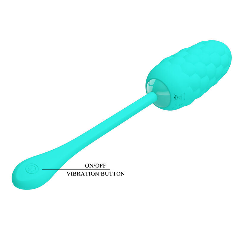 PRETTY LOVE - UOVO VIBRANTE CON TEXTURE MARINA RICARICABILE VERDE ACQUA – Uova vibranti – foto 8