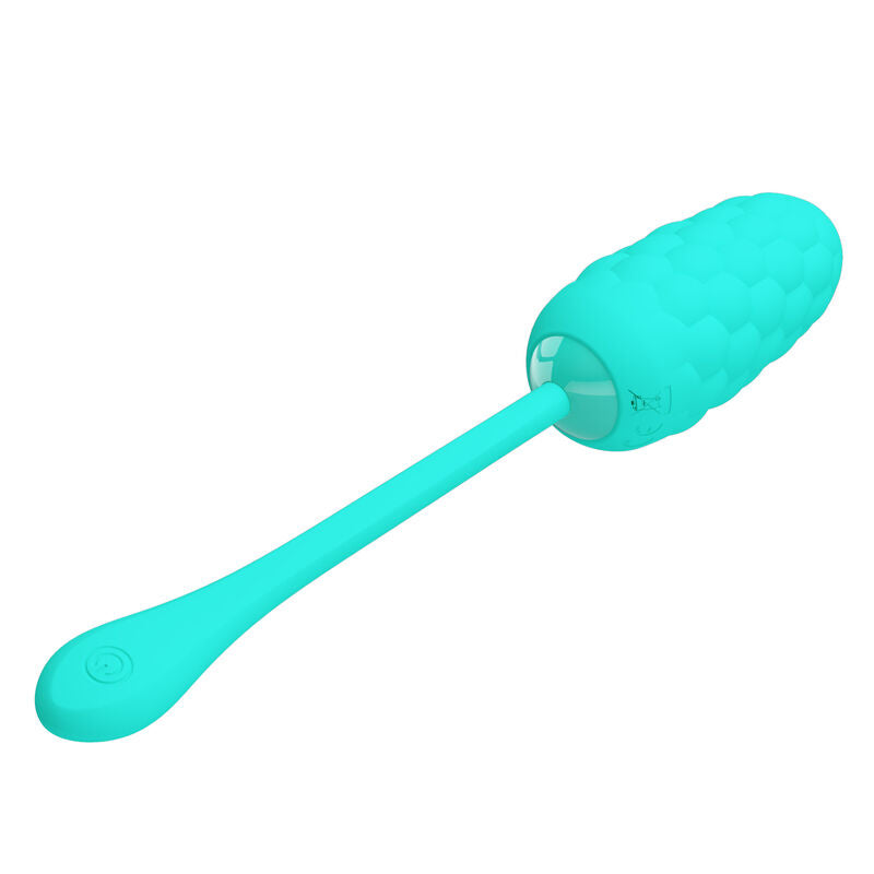 PRETTY LOVE - UOVO VIBRANTE CON TEXTURE MARINA RICARICABILE VERDE ACQUA – Uova vibranti – foto 3