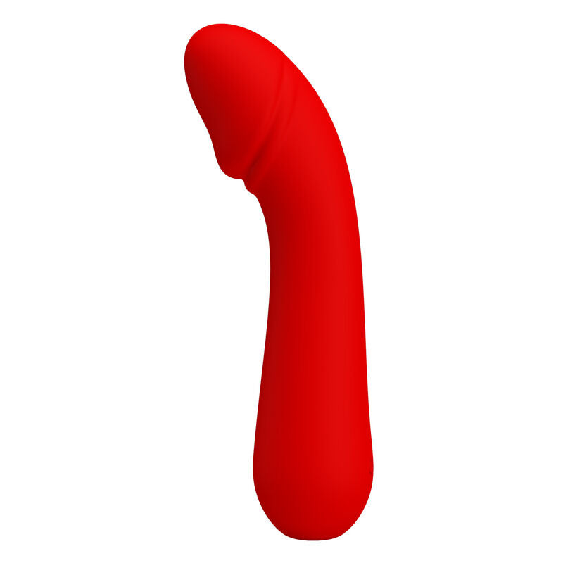 PRETTY LOVE - VIBRATORE RICARICABILE CETUS ROSSO – Vibratori a punto G – foto 2