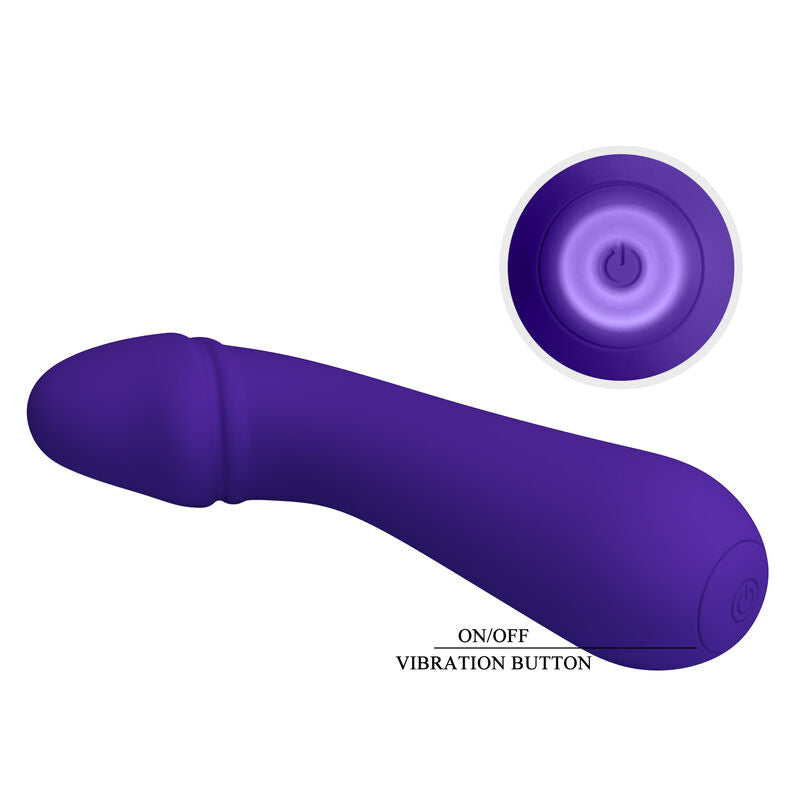 PRETTY LOVE - VIBRATORE RICARICABILE CETUS VIOLA – Vibratori a punto G – foto 7