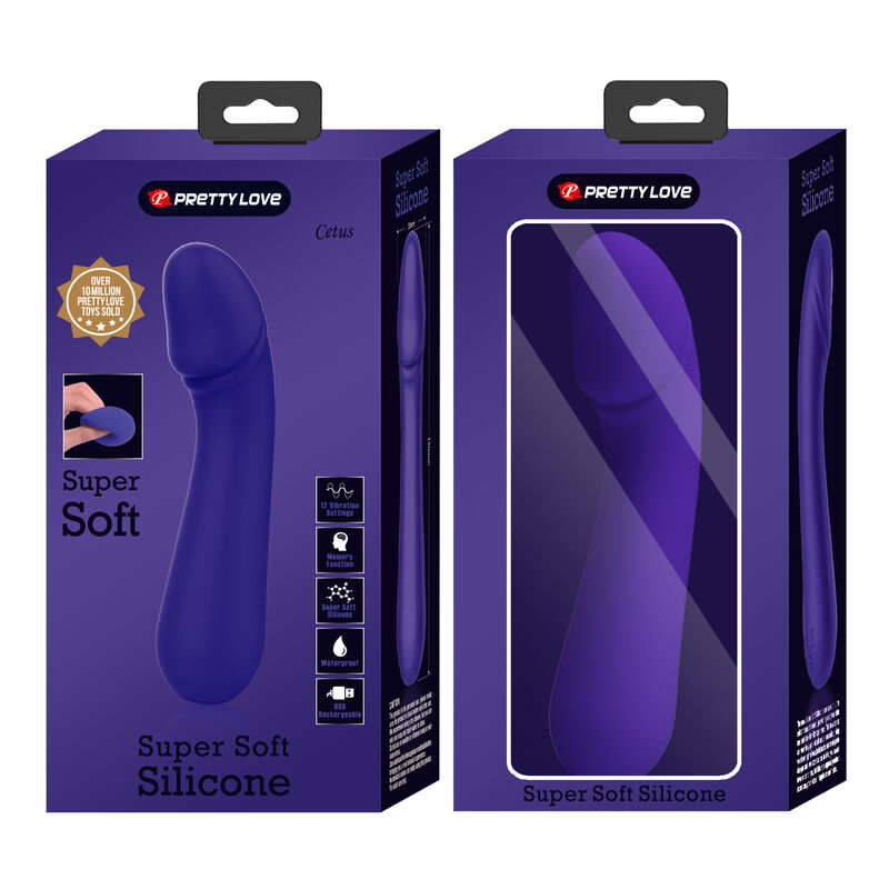 PRETTY LOVE - VIBRATORE RICARICABILE CETUS VIOLA – Vibratori a punto G – foto 9