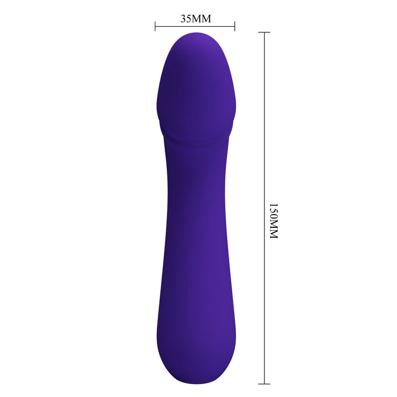 PRETTY LOVE - VIBRATORE RICARICABILE CETUS VIOLA – Vibratori a punto G – foto 6
