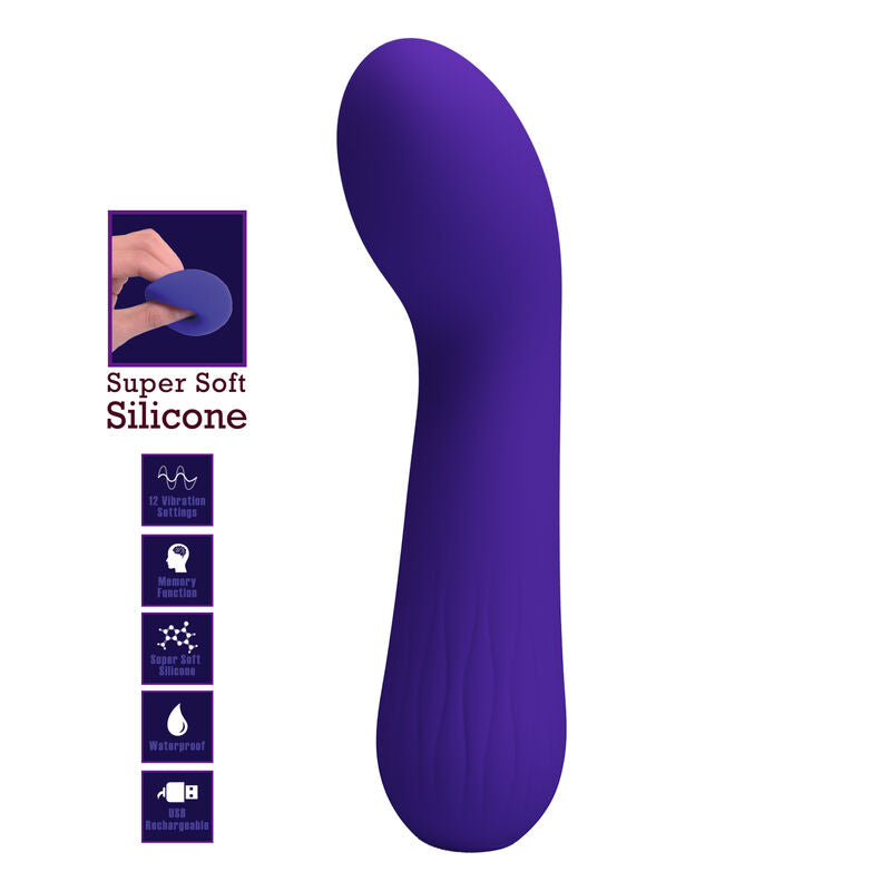 PRETTY LOVE - VIBRATORE RICARICABILE FAUN VIOLA – Vibratori a punto G – foto 7