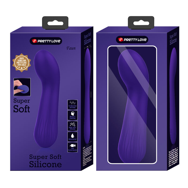 PRETTY LOVE - VIBRATORE RICARICABILE FAUN VIOLA – Vibratori a punto G – foto 9