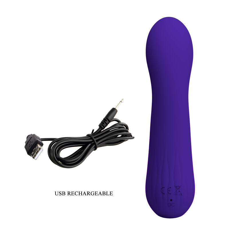 PRETTY LOVE - VIBRATORE RICARICABILE FAUN VIOLA – Vibratori a punto G – foto 8
