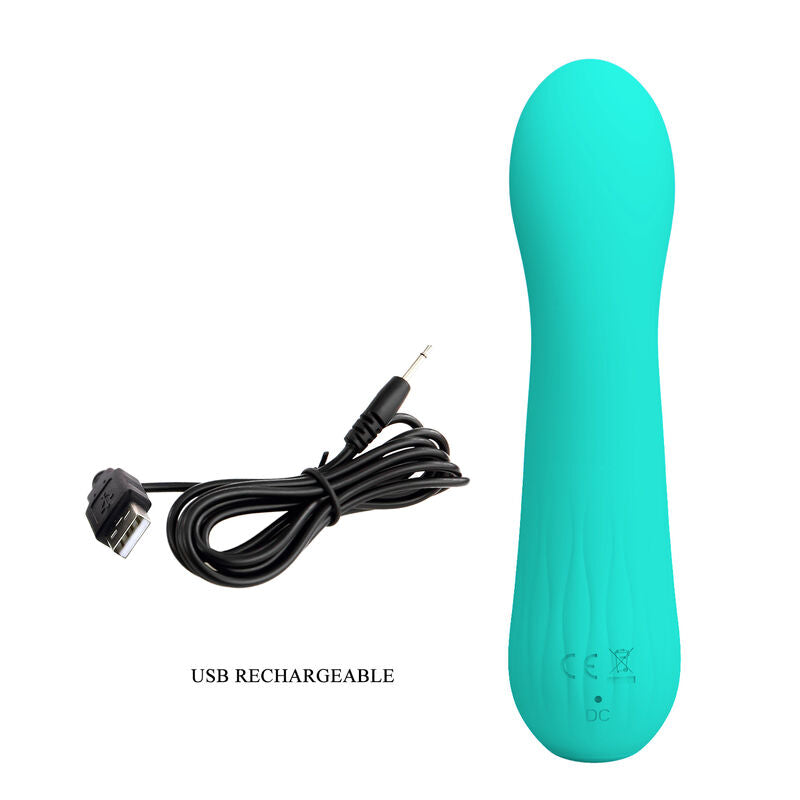 PRETTY LOVE - VIBRATORE RICARICABILE FAUN VERDE ACQUA – Vibratori a punto G – foto 8