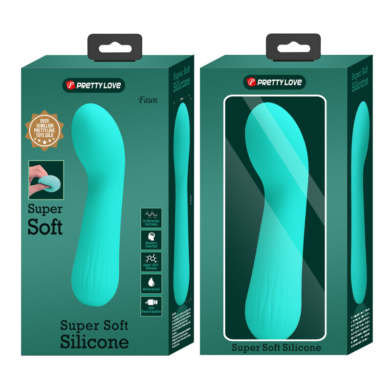 PRETTY LOVE - VIBRATORE RICARICABILE FAUN VERDE ACQUA – Vibratori a punto G – foto 9