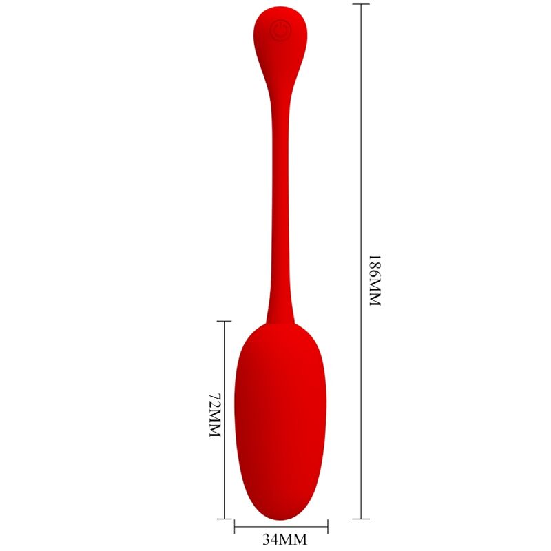 PRETTY LOVE - UOVO VIBRANTE RICARICABILE KNUCKER ROSSO – Uova vibranti – foto 6