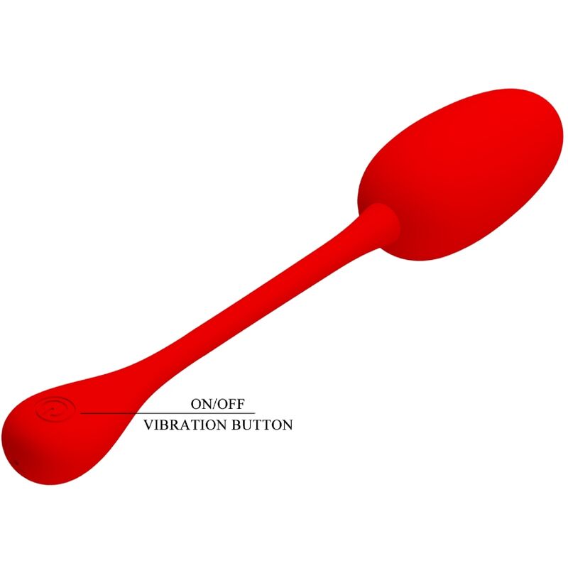 PRETTY LOVE - UOVO VIBRANTE RICARICABILE KNUCKER ROSSO – Uova vibranti – foto 7