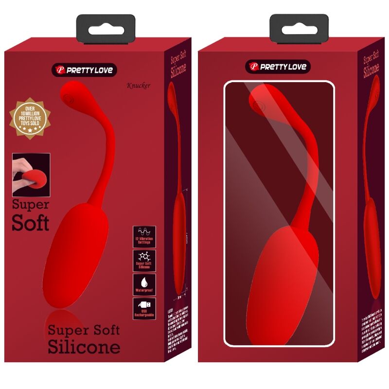PRETTY LOVE - UOVO VIBRANTE RICARICABILE KNUCKER ROSSO – Uova vibranti – foto 9