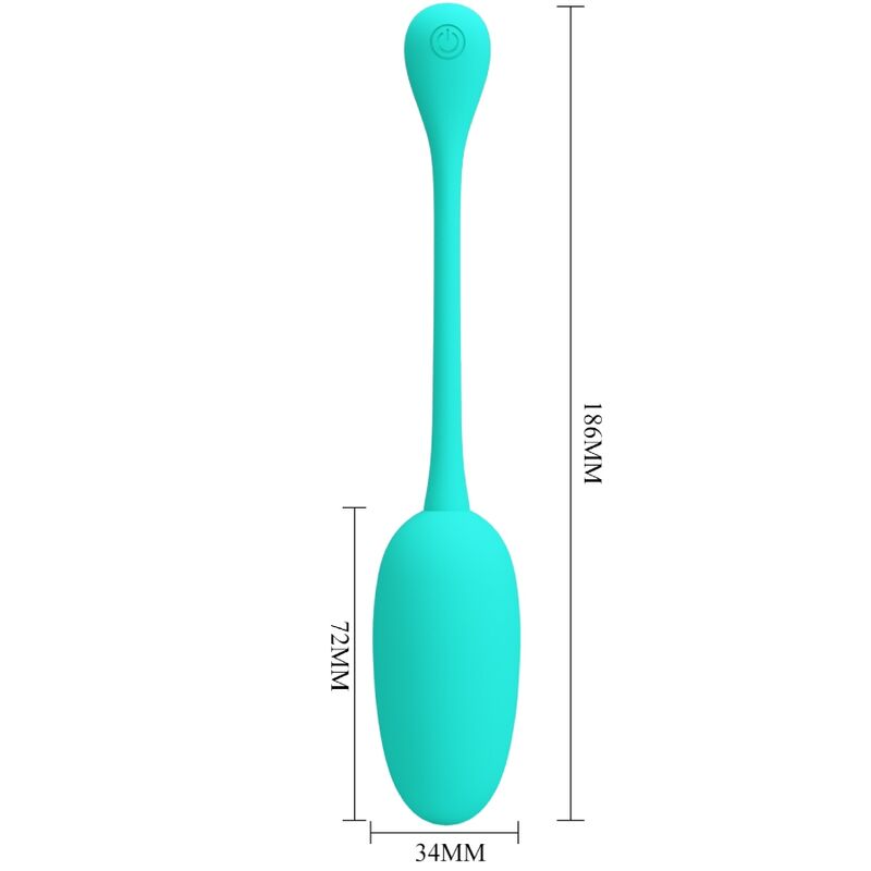 PRETTY LOVE - UOVO VIBRANTE RICARICABILE KNUCKER VERDE ACQUA – Uova vibranti – foto 6