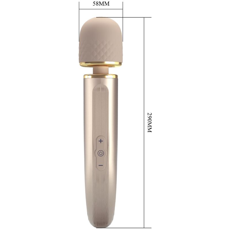 PRETTY LOVE - MASSAGGIATORE 7 MODALIT DI VIBRAZIONE CHAMPAGNE – Vibratore WAND – foto 7