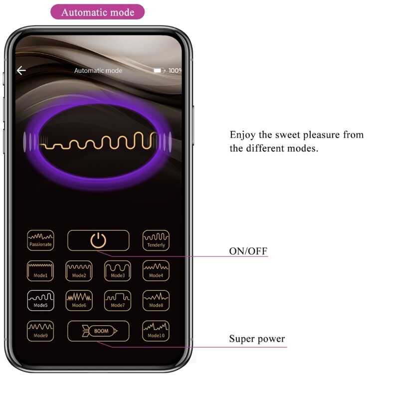 PRETTY LOVE - CATALINA VIBRATOR APP TELECOMANDO VIOLA – Uova vibranti – foto 17