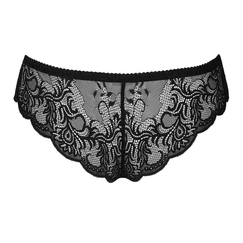 LIVCO CORSETTI FASHION - LOVE STORY LC 90679 PANTY CROTCHLESS NERO L/XL – Mutandine sexy – foto 3