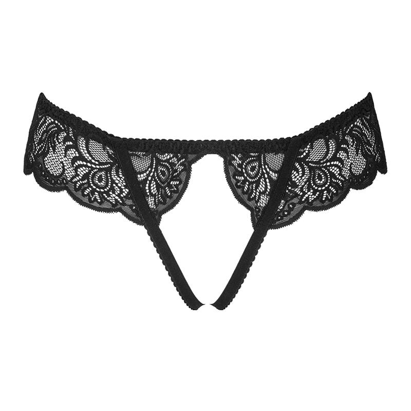 LIVCO CORSETTI FASHION - LOVE STORY LC 90679 PANTY CROTCHLESS NERO L/XL – Mutandine sexy – foto 4